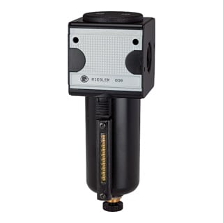 Riegler Préfiltre »multifix« avec récipient métallique, 0,3 µm, BG 1, G 1/4