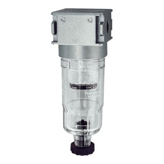 Riegler Préfiltre »multifix-mini«, avec réservoir PC, 0,3 µm, BG 0, G 1/8