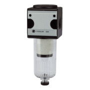 Riegler Préfiltre »multifix«, récipient en polycarbonate, 0,3 µm, BG 3, G 1/2-1