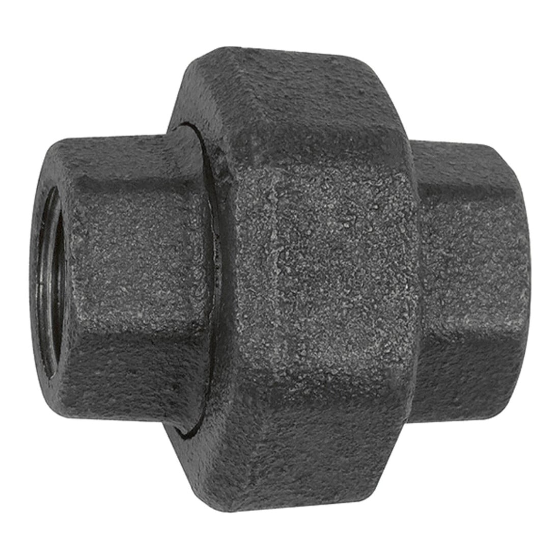 Riegler Raccord 330, étanchéité plate, Rp 1/2, Rp 1/2, acier trempé noir