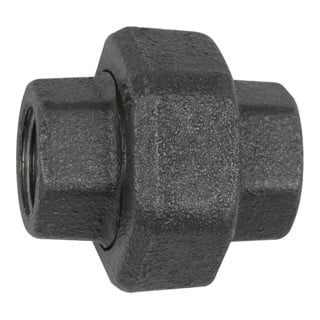 Riegler Raccord 330, joint plat, Rp 1 1/2, Rp 1 1/2, acier trempé noir