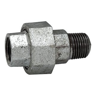 Riegler Raccord 331, FI/ME, Rp/R 1/2, fonte malléable noire galvanisée
