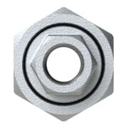 Riegler Raccord 340, FF/FF, Rp/Rp 3/4, fonte malléable noire galvanisée-3