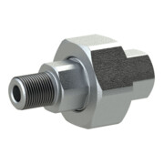 Riegler Raccord 341 F/F, Rp/R 1 1/2, fonte malléable noire galvanisée à chaud-1