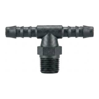 Riegler Raccord à visser T, R 3/8 a., pour tuyau Ø 10 mm, SW 17, PA 6