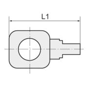 Riegler Raccord anneau simple, pour G 1/4, pour tuyau 6/4 mm, POM-3