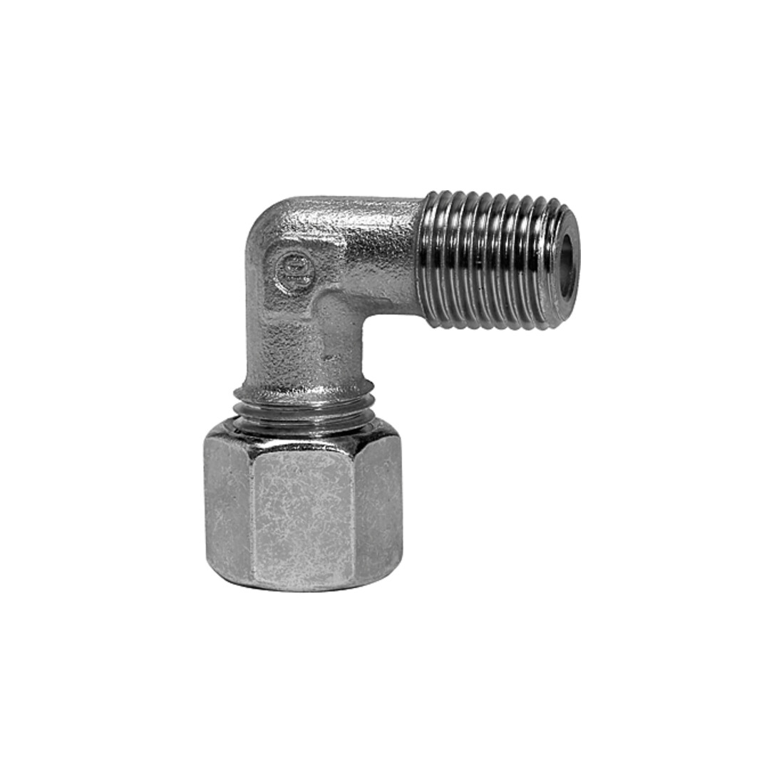 Riegler Raccord coudé à visser, R 1/2, Ø tube 18, acier zingué