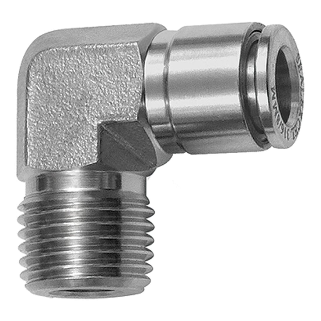 Riegler Raccord coudé L R 3/8 ext., pour tuyau Ø ext. 14, ES 1.4404