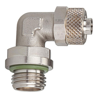 Riegler Raccord coudé vissable, pivotant, G 1/4a., FKM, Clé 10/8