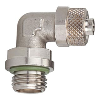 Riegler Raccord coudé vissable, pivotant, G 1/8 a., FKM, Clé 6/4