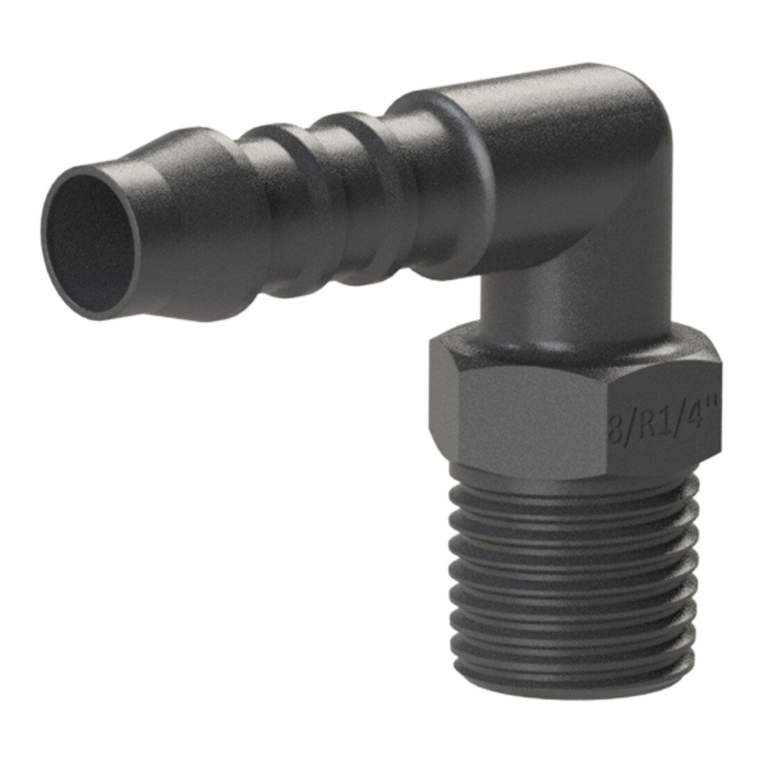 Riegler Raccord coudé vissable, R 1/8 a., pour tuyau LW 8 mm, PA 6