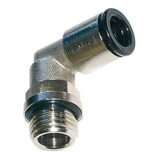 Riegler Raccord coudé vissable « value line », G 1/4 a., MS ver. Ø10mm