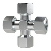 Riegler Raccord croisé, tube Ø14 mm, acier galvanisé-1