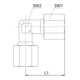 Riegler Raccord d’angle, Ø ext. tube 20 mm, acier galvanisé