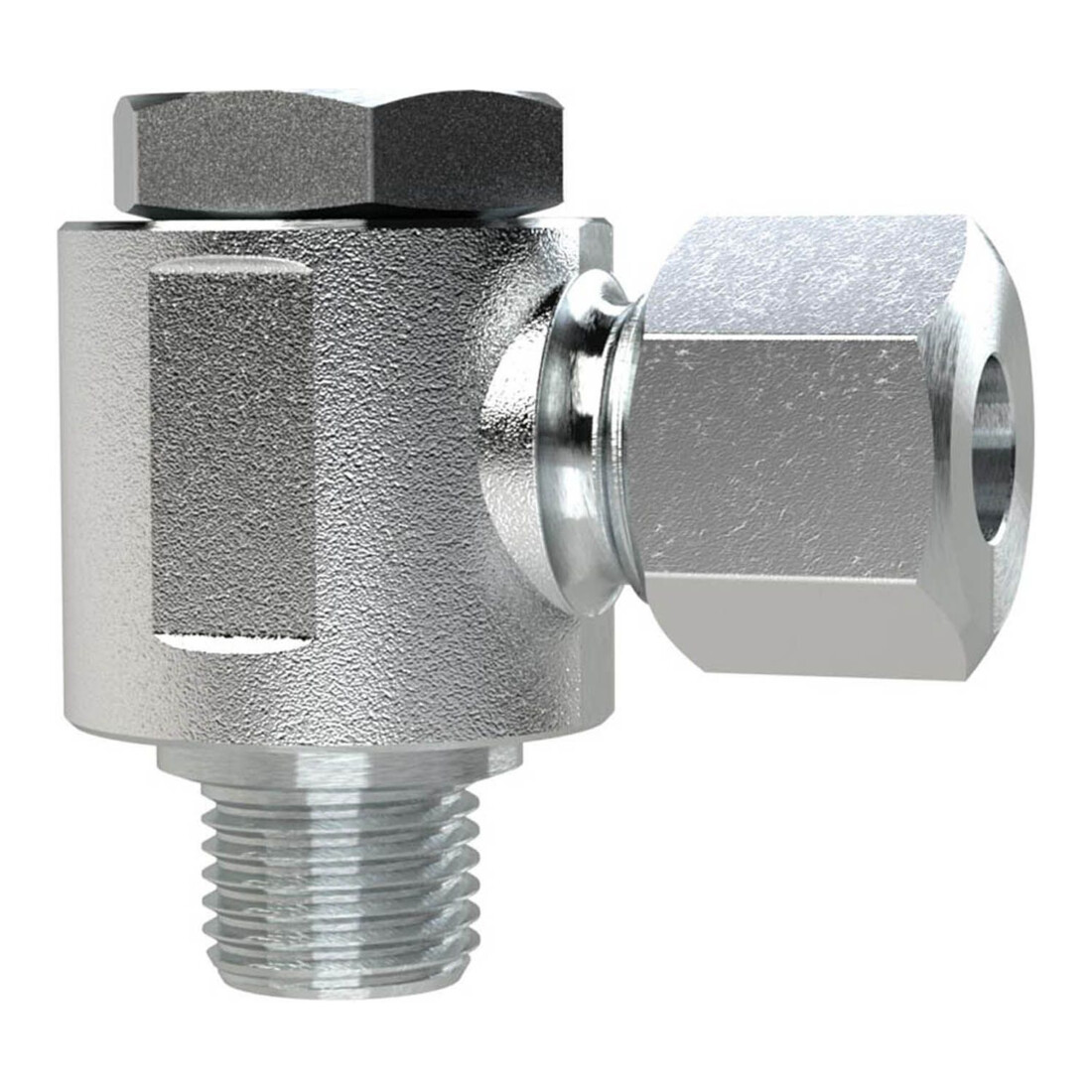 Riegler Raccord d'angle pivotant, G 3/8 a., Ø ext. tube 10