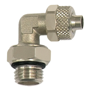 Riegler Raccord d'angle vissé »value line«, G 1/4 a., MS v., Clé 6/4