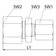 Riegler Raccord de réduction droit, Ø ext. tube 22/18, acier zingué-3