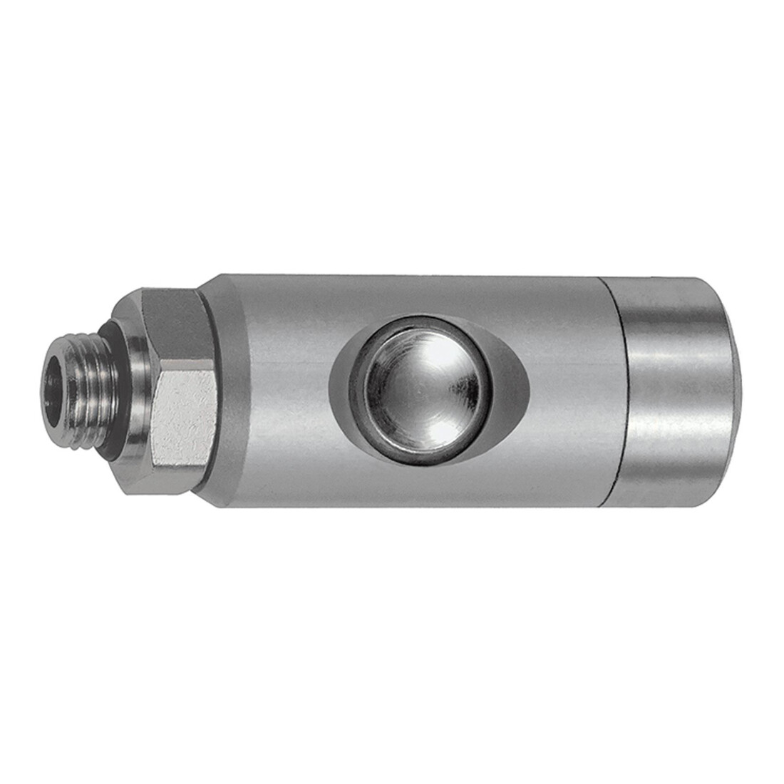 Riegler Raccord de sécurité à bouton-poussoir NW 5,5, pivotant, alu, G 3/8 AG