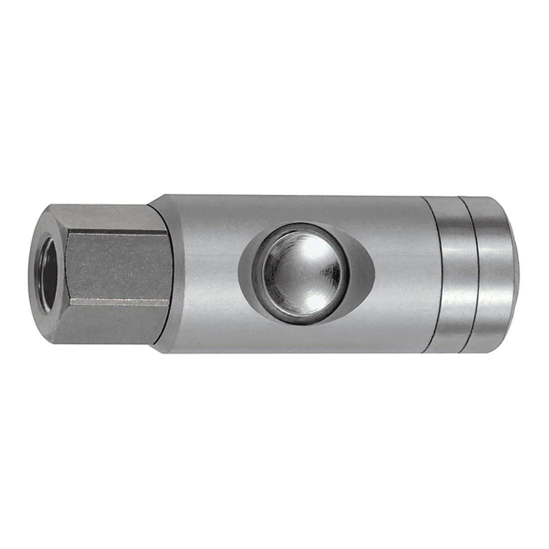 Riegler Raccord de sécurité à bouton-poussoir NW 5,5, pivotant, alu, G 3/8 IG