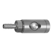 Riegler Raccord de sécurité à bouton-poussoir NW 7,4, pivotant, ES, embout LW 6-1