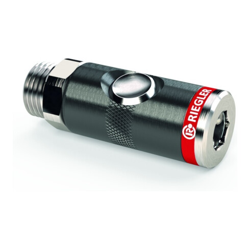 Riegler Raccord de sécurité à bouton-poussoir RIEGLER NW 7,4, G3/8AG