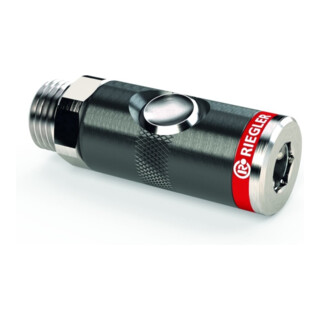 Riegler Raccord de sécurité à bouton-poussoir RIEGLER NW 7,4, G3/8AG