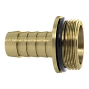 Riegler Raccord de tuyau 1/3 G1 1/4x25, avec joint torique NBR, collerette, laiton brut-1