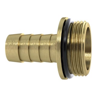Riegler Raccord de tuyau 1/3 G3/4x13, avec joint torique NBR, avec collerette, MS brut