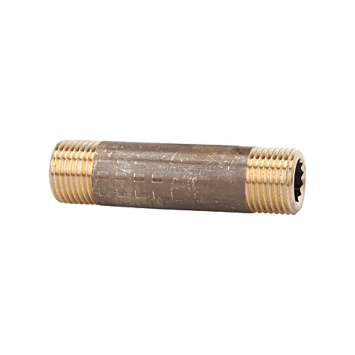 Riegler Raccord double filetage, G 1, L 100 mm, laiton naturel