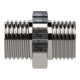 Riegler Raccord double filetage, G 3/4 ext., G 1/2 ext., Clé 32, acier inoxydable 1.4571