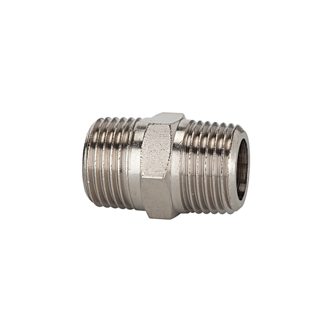 Riegler Raccord double filetage, R 3/8 ext., R 3/8 ext., Clé 17, laiton vernissé