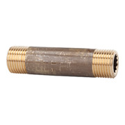 Riegler Raccord double fileté, G 1, longueur 200 mm, laiton brut-1