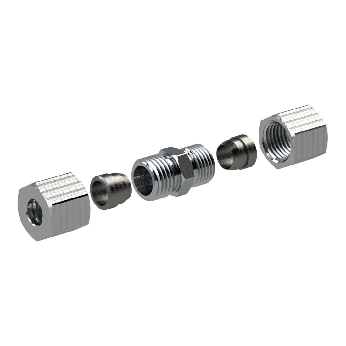 Riegler Raccord droit, Ø ext. tube 8 mm, acier zingué