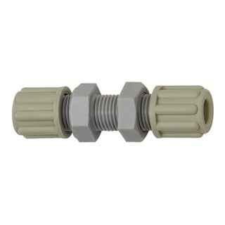 Riegler Raccord droit à collerette, M18x1,5, pour tuyau 9/12 mm, SW 24, PA