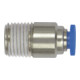 Riegler Raccord droit à emboîtement « Série bleue » mini, rond, R 1/8, 208.018-4M