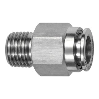 Riegler Raccord droit à sertir R 1/2 ext. tuyau Ø 16, ES 1.4404