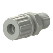 Riegler Raccord droit à visser, G 1/8 a., pour tuyau 6/8 mm, PP-1