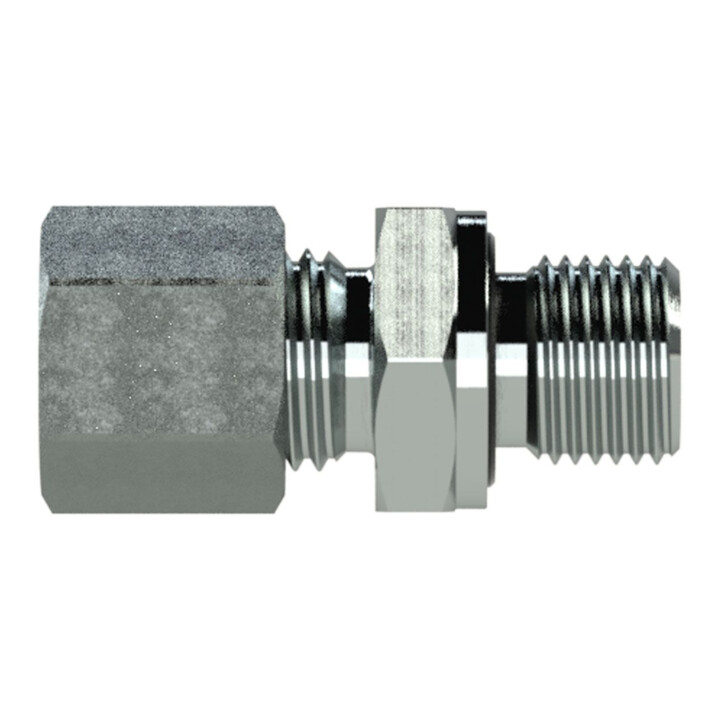 Riegler Raccord droit à visser, G 1/8 ext., Ø tube 10, acier zingué, GE1810LSTNBR