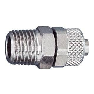 RIEGLER Raccord droit à visser R 1/8 a. Pour tuyau 6/4 mm