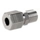 Riegler Raccord droit à visser, R1/4, tube Ø10, ES 1.4571, 315 bar