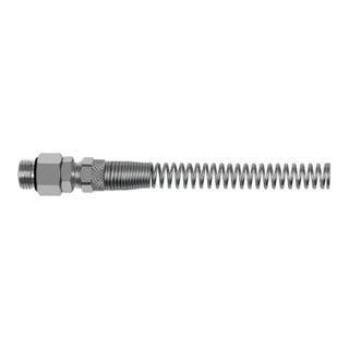 RIEGLER Raccord droit à visser Ressort anti-pliage, rotatif G 1/4 a 6/4 mm