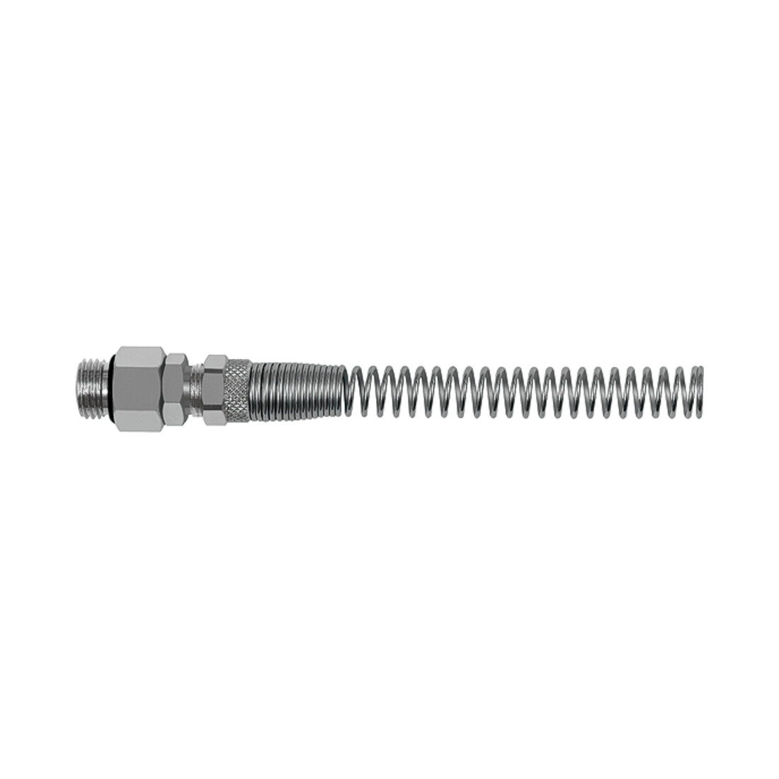 RIEGLER Raccord droit à visser Ressort anti-pliage rotatif G 1/4 a 8/6 mm