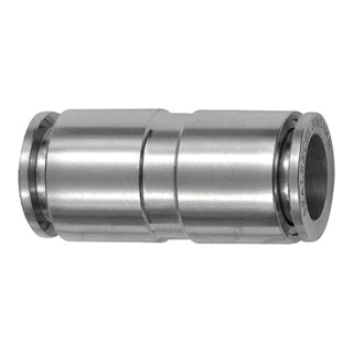RIEGLER Raccord droit emboîtable en acier inoxydable