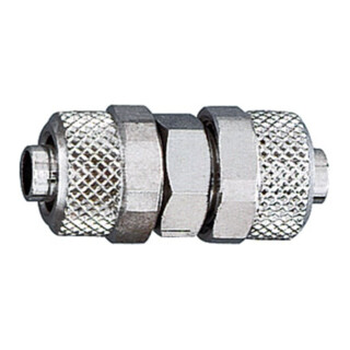 RIEGLER Raccord droit pour tuyau 8/6 mm SW 12 laiton nickelé