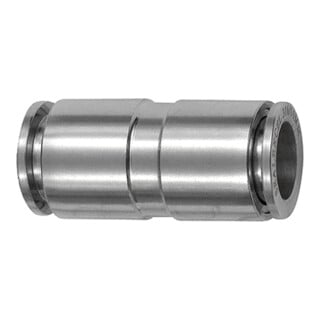 RIEGLER Raccord droit emboîtable en acier inoxydable