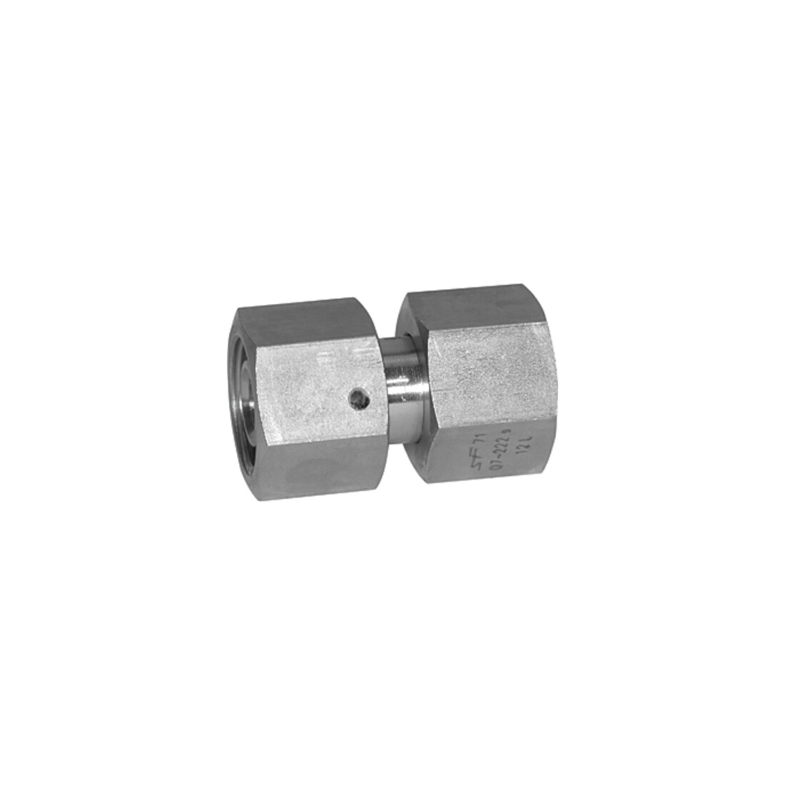 Riegler Raccord droit réglable, cône d'étanchéité, ES 1.4571 Ø 22 mm
