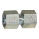 Riegler Raccord droit réglable, Ø ext. tube 12, acier zingué, V 534