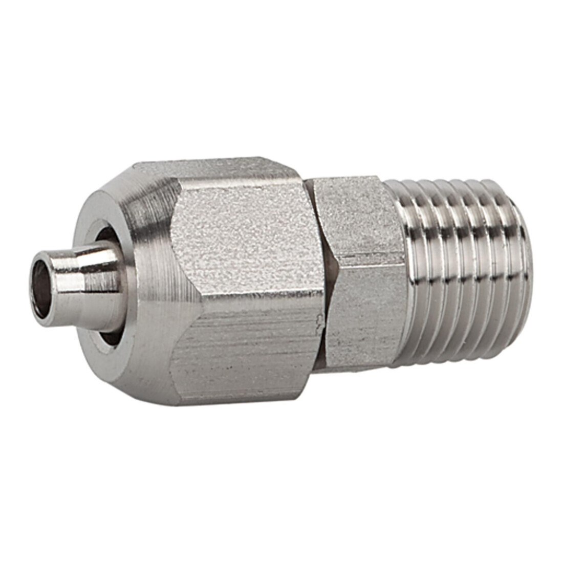 Riegler Raccord droit vissable R 1/4 a., tuyau 10/8, ES 1.4404