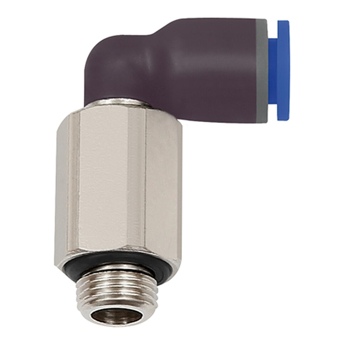 Riegler Raccord emboîtable en L « Série Bleue » long, pivotant, G 1/2 ext., Ø14 mm