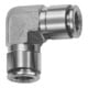 Riegler Raccord en L, pour tuyau Ø ext. 8 mm, acier inoxydable 1.4404